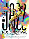 Jazz all night poster Stock Photos Jazz all night poster Stock Photos