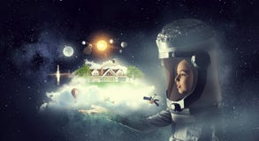 Je deviendrai astronaute et mouche à l'espace Media mélangé image libre de droits Je deviendrai astronaute et mouche à l'espace Media mélangé image libre de droits