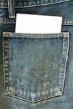 Jeans And Paper Royalty Free Stock Photo