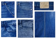 Jeans Elements Of Modern Clothes Stock Image