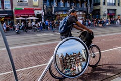 Jeden świetny dzień w romantycznym Amsterdam, holandie zdjęcie stock Jeden świetny dzień w romantycznym Amsterdam, holandie zdjęcie stock