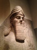 Jefe de Lamassu en museo de arte metropolitano imagen de archivo Jefe de Lamassu en museo de arte metropolitano imagen de archivo