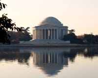 Jefferson Memorial - Cherry Blossom Festival royalty free stock photography Jefferson Memorial - Cherry Blossom Festival royalty free stock photography
