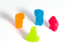 Jelly Babies - bisbolhetice do escritório imagens de stock Jelly Babies - bisbolhetice do escritório imagens de stock