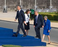 Jens Stoltenberg, Donald Trump and Teresa May Stock Photography Jens Stoltenberg, Donald Trump and Teresa May Stock Photography