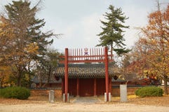 Jeonju Hanok wioska, korea południowa - 09 11 2018: Tradycyjny koer obrazy royalty free Jeonju Hanok wioska, korea południowa - 09 11 2018: Tradycyjny koer obrazy royalty free
