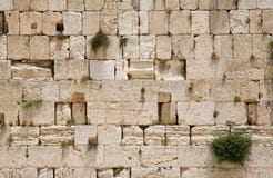 The Jerusalem wailing wall - closeup