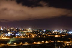 Jeruzalem bij nacht stock afbeelding Jeruzalem bij nacht stock afbeelding