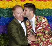 Jesse Tyler Ferguson σε 2019 βραβείο Tony στοκ εικόνα Jesse Tyler Ferguson σε 2019 βραβείο Tony στοκ εικόνα