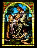 Jesus Blesses Children royaltyfria bilder Jesus Blesses Children royaltyfria bilder