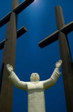 Jesus and three crosses