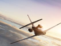 Jetplane di volo fotografie stock libere da diritti Jetplane di volo fotografie stock libere da diritti