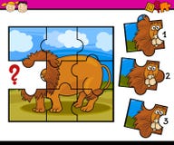 Jeu préscolaire de bande dessinée de puzzle illustration libre de droits Jeu préscolaire de bande dessinée de puzzle illustration libre de droits