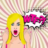 Jeune art de bruit blond sexy fâché de fille illustration de vecteur Jeune art de bruit blond sexy fâché de fille illustration de vecteur