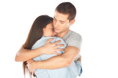 Plan rapproché de jeunes couples embrassés images libres de droits Plan rapproché de jeunes couples embrassés images libres de droits