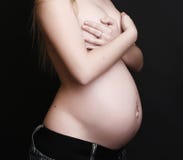 Jeune femme enceinte images libres de droits Jeune femme enceinte images libres de droits