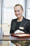 Jewellery shop sales assistant royalty free stock photography Jewellery shop sales assistant royalty free stock photography