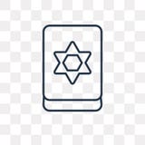 Jewish vector icon isolated on transparent background, linear Jewish transparency concept can be used web and mobile stock illustration Jewish vector icon isolated on transparent background, linear Jewish transparency concept can be used web and mobile stock illustration