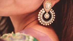 Jhumka - Indiański mody Jewellery obrazy stock Jhumka - Indiański mody Jewellery obrazy stock