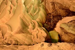 Jiuxiang Stalactite Terrace royalty free stock photography Jiuxiang Stalactite Terrace royalty free stock photography