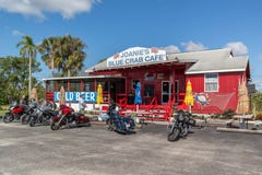 Joanies Café in den Sumpfgebieten, Florida lizenzfreies stockfoto Joanies Café in den Sumpfgebieten, Florida lizenzfreies stockfoto