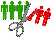 Job cuts stock illustration. Illustration of bank, down - 62357677