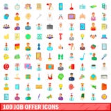 100 job offer icons set, cartoon style. 100 job offer icons set in cartoon style for any design vector illustration royalty free illustration 100 job offer icons set, cartoon style. 100 job offer icons set in cartoon style for any design vector illustration royalty free illustration
