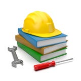 Job und Studien gleichzeitig stock abbildung Job und Studien gleichzeitig stock abbildung