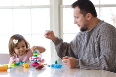 Jogo de Playdough fotos de stock royalty free Jogo de Playdough fotos de stock royalty free