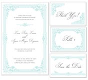 Jogo do frame do casamento do vintage do vetor ilustração stock Jogo do frame do casamento do vintage do vetor ilustração stock