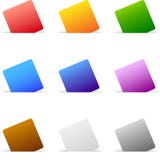 Jogo do papel colorido ilustração do vetor Jogo do papel colorido ilustração do vetor