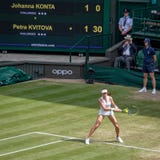 Johanna Konta at Wimbledon stock photo Johanna Konta at Wimbledon stock photo