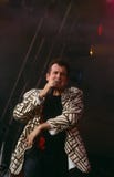 Johnny Clegg che effettua sulla fase fotografie stock libere da diritti Johnny Clegg che effettua sulla fase fotografie stock libere da diritti