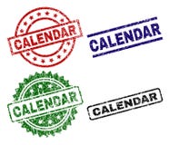 Joints texturisés rayés de timbre de CALENDRIER illustration de vecteur Joints texturisés rayés de timbre de CALENDRIER illustration de vecteur
