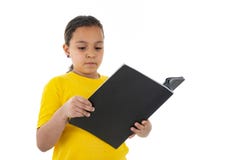 Jolie jeune lecture femelle d'adolescent photo stock Jolie jeune lecture femelle d'adolescent photo stock