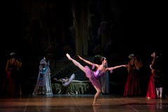 Jonge dansersballerina's in klassen klassieke dans, ballet Stock Foto Jonge dansersballerina's in klassen klassieke dans, ballet Stock Foto