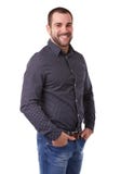 Jonge mens in zwart overhemd stock afbeeldingen Jonge mens in zwart overhemd stock afbeeldingen