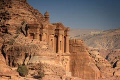 Jordan: Tomb in Petra. Tomb called The Monastery in Petra, Jordan Jordan: Tomb in Petra. Tomb called The Monastery in Petra, Jordan