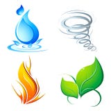 jordelement fyra stock illustrationer jordelement fyra stock illustrationer
