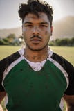 Joueur boueux de rugby photos stock Joueur boueux de rugby photos stock