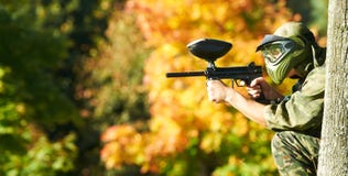 Joueur de Paintball image libre de droits Joueur de Paintball image libre de droits