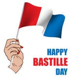 Jour de bastille heureux ! illustration stock Jour de bastille heureux ! illustration stock