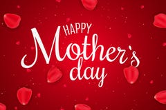 Jour heureux du `s de mère Pétales de rose et coeurs de sucrerie Scintillements de lumière Fleurs pour la maman J'aime la maman C illustration libre de droits Jour heureux du `s de mère Pétales de rose et coeurs de sucrerie Scintillements de lumière Fleurs pour la maman J'aime la maman C illustration libre de droits