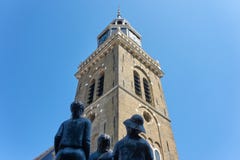 Low view on the Jouster Toren in Joure royalty free stock photography Low view on the Jouster Toren in Joure royalty free stock photography