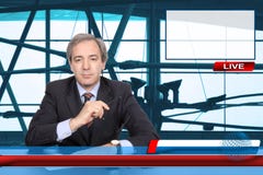 Journaliste d'actualités de TV Journaliste d'actualités de TV