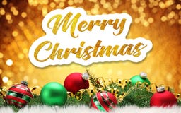 Joyeux Noël Inscription d'or sur un fond de fête illustration stock Joyeux Noël Inscription d'or sur un fond de fête illustration stock