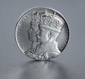 Jubileums- silvermedalj royaltyfria bilder Jubileums- silvermedalj royaltyfria bilder