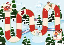 Juego de mesa temático de la Navidad stock de ilustración Juego de mesa temático de la Navidad stock de ilustración