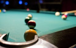 Juego del billar en el vector de piscina Juego del billar en el vector de piscina