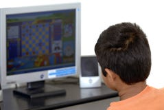 Juegos de ordenador imagen de archivo libre de regalías Juegos de ordenador imagen de archivo libre de regalías